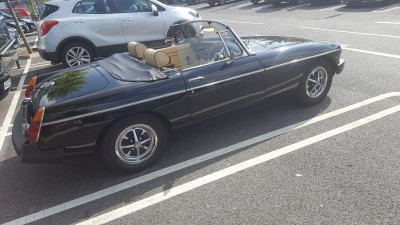 In the car park